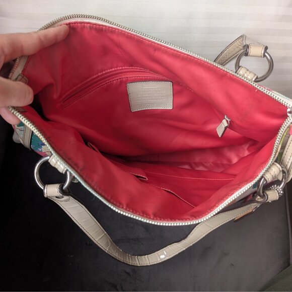 Coach, Multicolor Signature “C” Print Tote Bag, M1373-31141E , Canvas & Patent - Picture 9 of 14